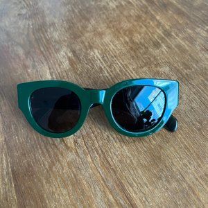*SOLD* Celine Cat-Eye Sunglasses By Phoebe Philo - Green Acetate Tinted Lenses